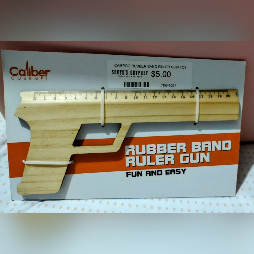Caliber Gourmet rubber band ruler gun